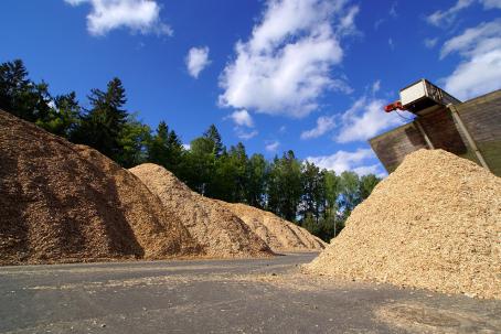 Reserves of combustible solid biomass have to be present at biopower plants in order to secure their uninterrupted operation.