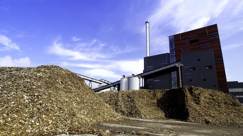 Large bio power plants have installed capacities of up to several hundred MW. (Source: © Andrei Merkulov / stock.adobe.com)