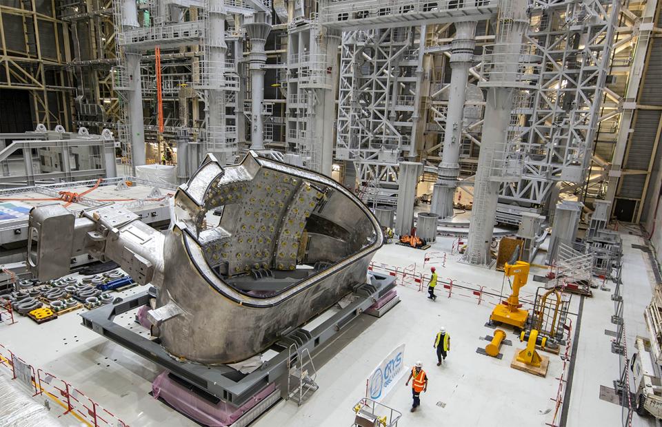 One part of the vacuum vessel. (Credit &copy; ITER Organization, http://www.iter.org/)