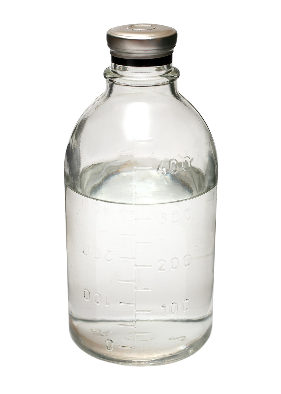 Heavy water (D2O), in which the hydrogen atoms are replaced by deuterium.