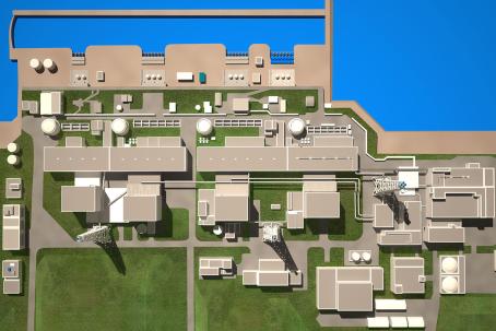 Model of the Fukushima Daiichi Nuclear Power Station, which suffered a severe accident in March 2011. The tsunami flooded low-lying buildings and disabled most emergency diesel generators and electrical equipment, resulting in an almost complete loss of power and severely impairing reactor cooling. (Source: © Maksym Yemelyanov / stock.adobe.com)