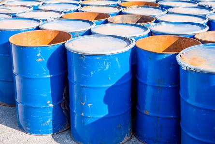 Non-combustible low-level solid waste can be compacted into 200-litre drums. In supercompaction, the filled drum itself is compressed into a dense puck, which is then placed in a suitable container for storage or disposal. (Source: © Animaflora PicsStock / stock.adobe.com)