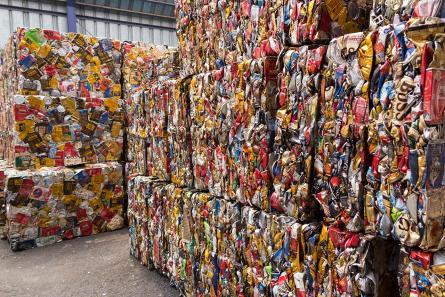 Compaction is a basic method of waste volume reduction. It is widely used for conventional waste and is also one of the simplest methods for reducing the volume of compressible solid radioactive waste. (Source: © moonrise / stock.adobe.com)