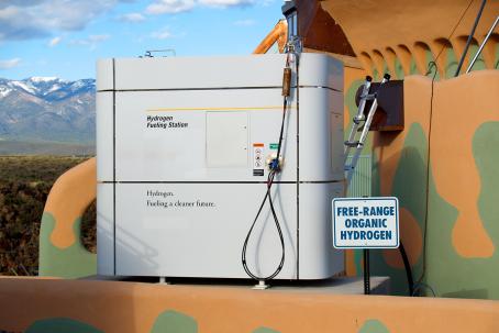 The advantage of transportation based on hydrogen basis, aside from energy gain, is a fact that only ordinary water is produced during its combustion.