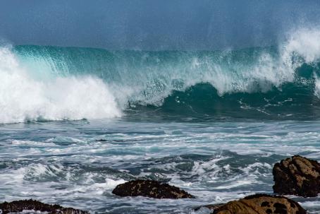 Various types of experimental or early commercial developments are trying to use the energy from waves.
