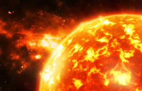 Solar prominences are enormous structures of plasma extending outward from the Sun's surface into its atmosphere.