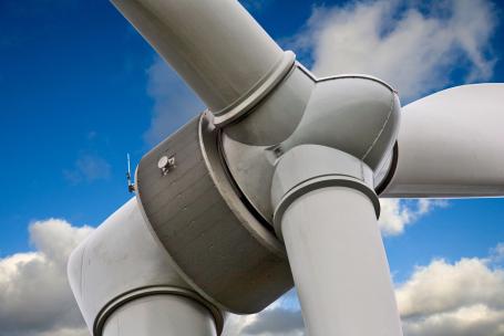 A wind turbine with a low-speed multipole generator connected directly to the rotor, eliminating the need for a gearbox.