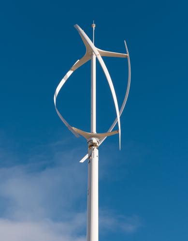 An example of a vertical-axis wind turbine.