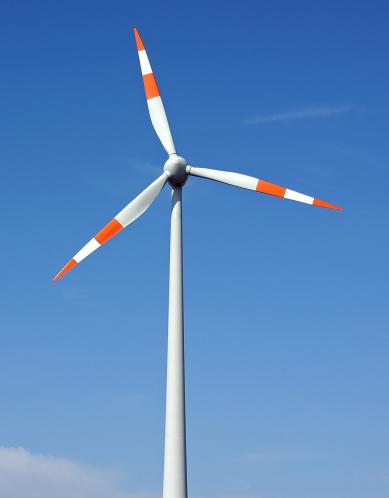 An example of a lift-based wind turbine.