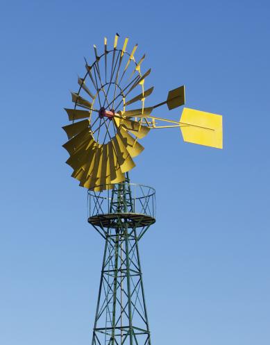 An example of a drag-based wind turbine.